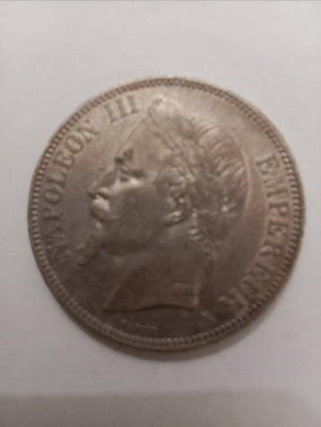 Frankrijk. Napoléon III. 5 Francs 1870-A, Paris (Zonder