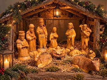 Kerststal - Olive - Prachtige kerstgroep