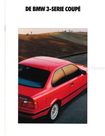 1992 BMW 3 SERIE COUPE BROCHURE NEDERLANDS
