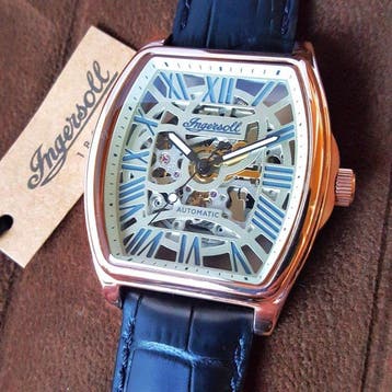 Ingersoll - Tonneau - Automatic - Skeleton - Gold - NEW -, Nieuw