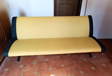 Tecno - Osvaldo Borsani - Sofa - D70 - Textiel, Metaal