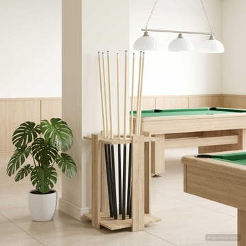 vidaXL Biljartkeu-stand Bewerkt hout 42 x 43 x 60 cm Sonoma, Verzenden