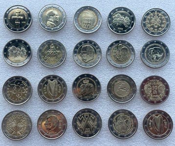 Europa. 2 Euro 2004/2018 (20 coins) (Zonder minimumprijs)