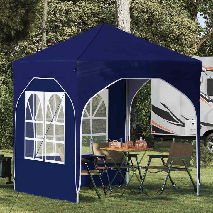 vidaXL Pop-up Feesttent 192 x 192 x 245 cm Blauw, Jardin & Terrasse, Tonnelles, Envoi