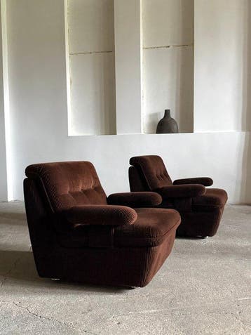 Lounge stoel (2) - Cordsamt