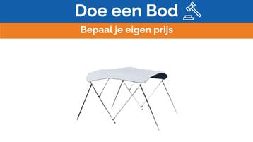 Bieden: Carver 3 bow 73 to 78 inch white vinyl bimini canva, Ophalen of Verzenden, Nieuw