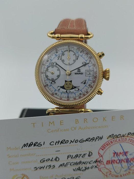 Margi - Moonphase Chronograph - Zonder minimumprijs - Heren, Bijoux, Sacs & Beauté, Montres | Hommes