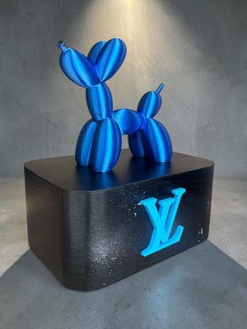Artiluxx - LV color changing balloon dog - blue/silver