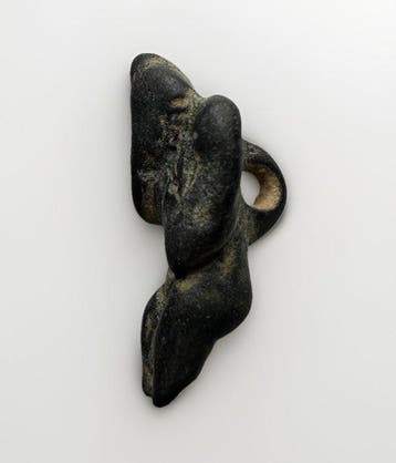 Romain antique Bronze pendentif / amulette dHarpocrate