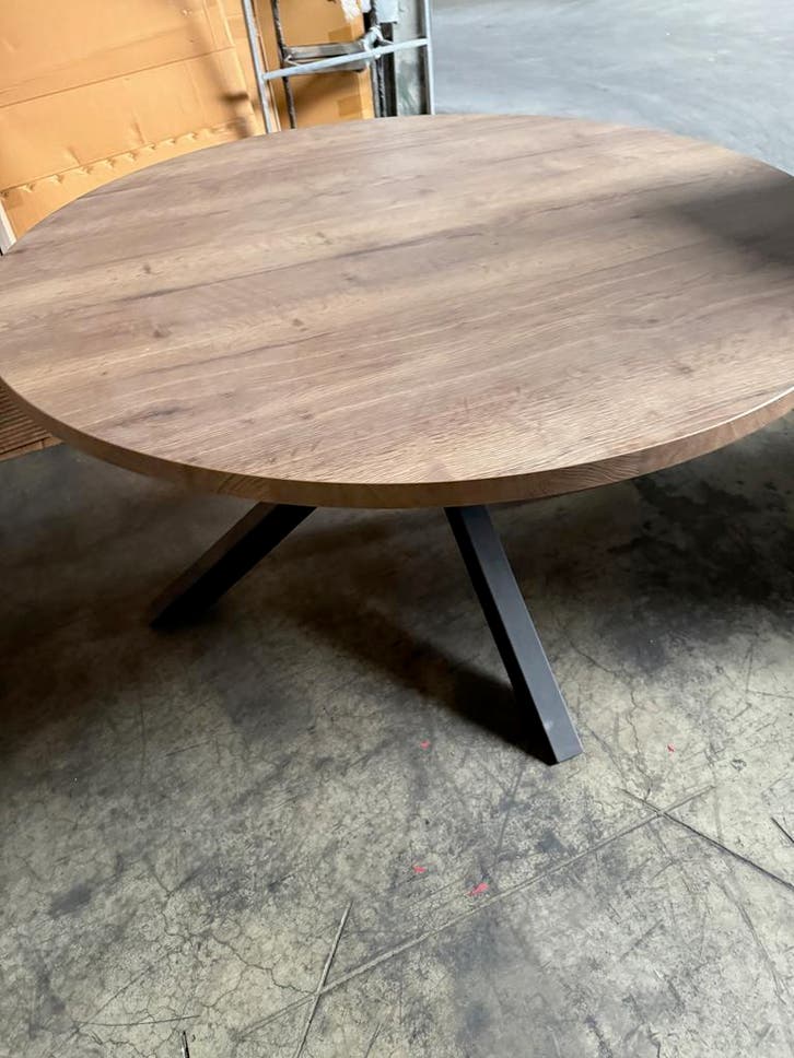 Canon eettafel, kleur barley (nieuw, outlet), Huis en Inrichting, Tafels | Eettafels, Nieuw, Metaal, Overige materialen