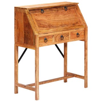 vidaXL Schrijftafel 90x40x107cm massief acaciahout, Huis en Inrichting, Bureaus, Verzenden, Nieuw