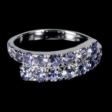 Zonder minimumprijs - Ring 14K witgoud geplateerd, 925, Nieuw
