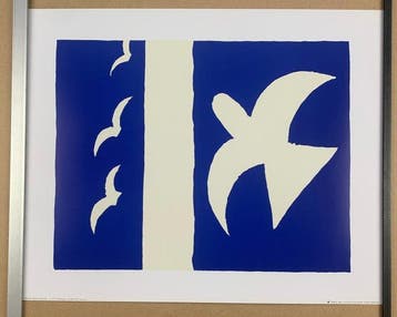 Georges Braque (after) - Oiseaux - Rare Artprint - 50 x 40