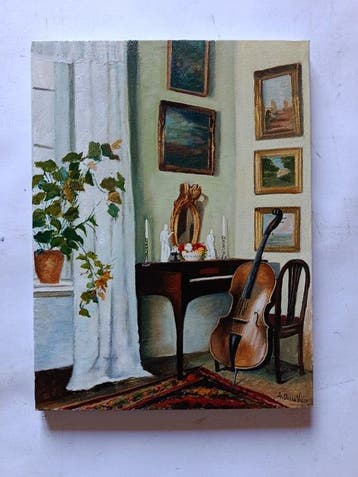 A. Della Valle (XX), da Carl Vilhelm - Interno elegante