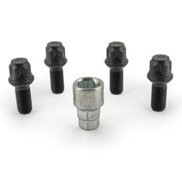 H&R Wielslotenset R13 M14x1.50x27mm bolkonisch Zwart - 4 slo, Auto-onderdelen, Verzenden, Nieuw