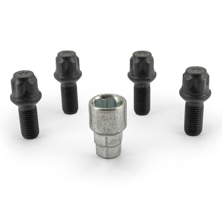 H&R Wielslotenset R13 M14x1.50x27mm bolkonisch Zwart - 4 slo, Auto-onderdelen, Ophanging en Onderstel, Nieuw, Verzenden