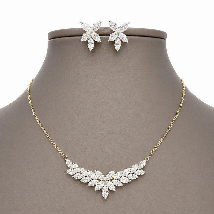 Ensemble de bijoux 2 pièces - 14 carats Or jaune - 4.97ct., Bijoux, Sacs & Beauté, Bijoux anciens