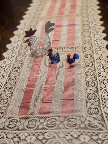 coureur vintage - Housse de table - 140 cm - 50 cm - Sans