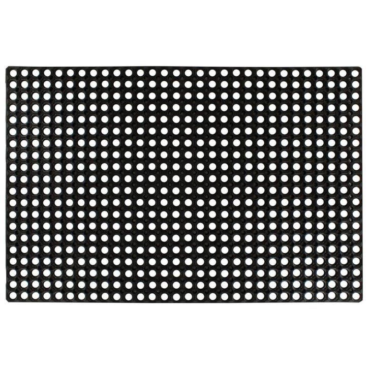 vidaXL Rubbermat 22 mm 80x120 cm, Jardin & Terrasse, Paillassons, Envoi