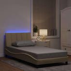vidaXL Bedframe zonder matras Hanko 100x200 cm stof, Verzenden