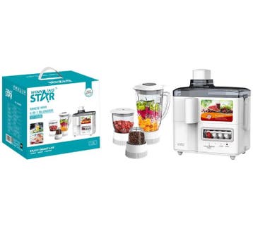 Winning Star 4-in-1 Mixer – 350w Multifunctionele Oranje, Electroménager, Mélangeurs de cuisine, Ophalen of Verzenden