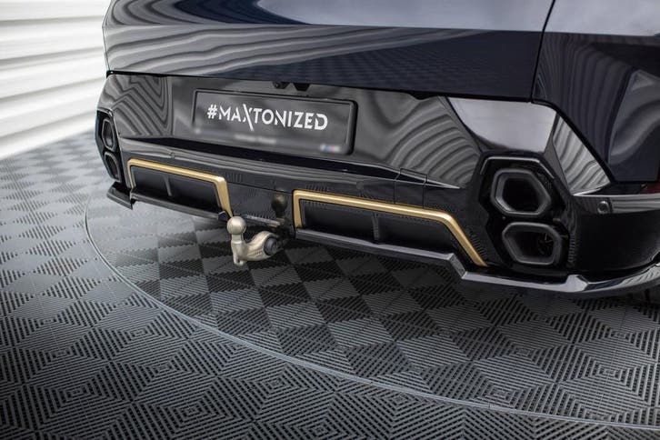 Central Rear Splitter (with vertical bars) voor BMW XM G09, Autos : Divers, Tuning & Styling, Enlèvement ou Envoi