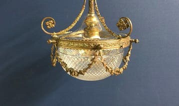 Lampe - lampe suspendue - Bronze doré