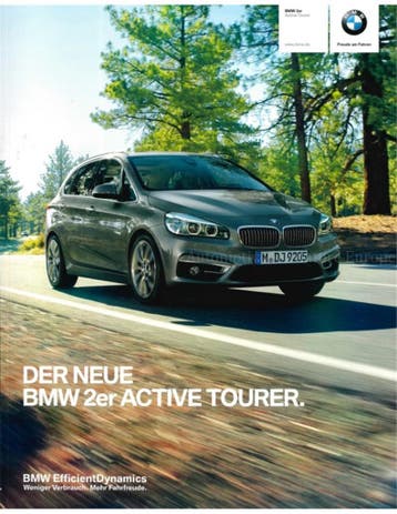 2014 BMW 2 SERIE ACTIVE TOURER BROCHURE DUITS, Nieuw