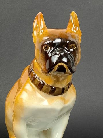 Lomonosov Imperial Porcelain Factory - Beeld, French Bulldog