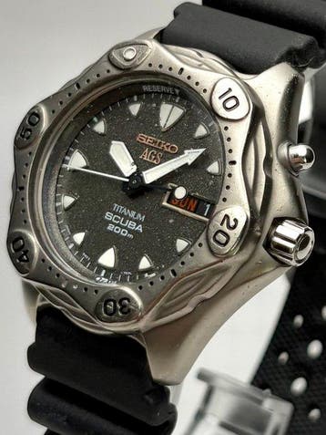 Seiko - AGS Scuba 200m - Zonder minimumprijs - Titanium
