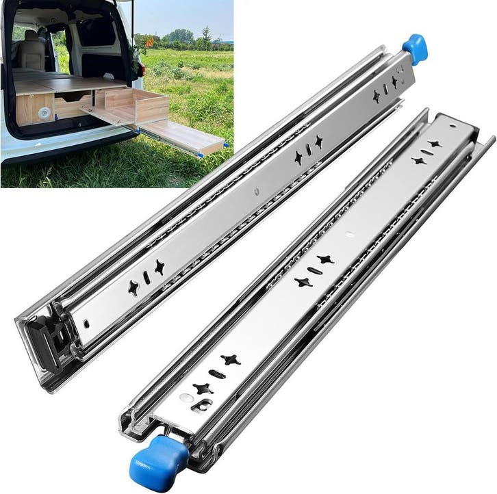 FCOUMY Ladegeleiders 450mm | Tweede Kansje | OP = OP, Doe-het-zelf en Bouw, Hang- en Sluitwerk, Gebruikt, Schuif of Grendel, Verzenden