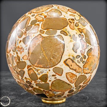Luipaardjaspiskogel – Fascinerend natuurkunstwerk- 1483.34 g, Collections