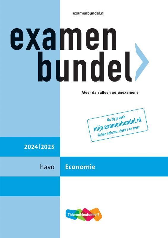 Examenbundel / havo Economie 2024/2025 9789006316056, Boeken, Schoolboeken, Gelezen, Verzenden