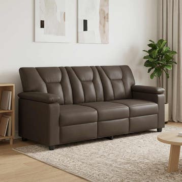 vidaXL bank / zetel Grijs 191 x 85 x 93 cm Kunstleer, Verzenden, Nieuw
