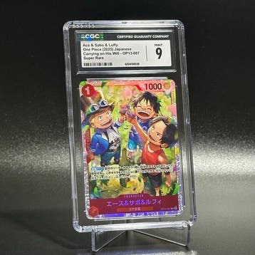 Bandai - 1 Graded card - One Piece - Ace & Sabo & Luffy