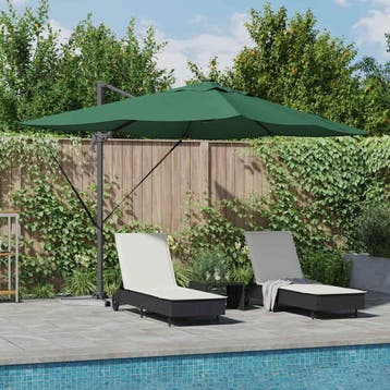 vidaXL Parasol 352 x 251 x 265 cm Polyester en Aluminium, Verzenden