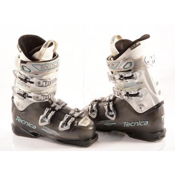 36,5 37 dames skischoenen TECNICA FLING transp/white, QUADRA, Verzenden, Gebruikt