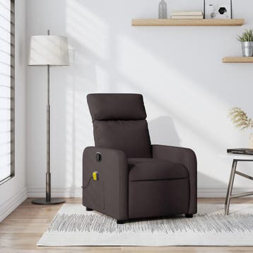 Massagestoel donkerbruin | Retour deal | Knaller van een..., Huis en Inrichting, Eenpersoons, Verzenden, 75 tot 100 cm, Zo goed als nieuw
