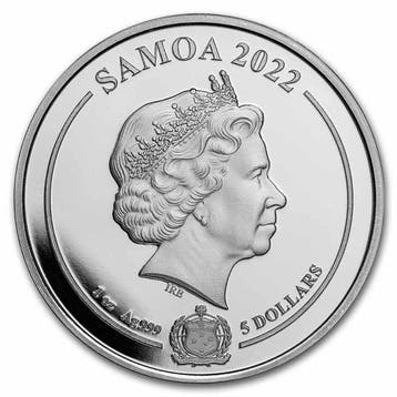 Samoa. 5 Dollars 2022 1 oz $5 Samoa Looney Tunes Daffy Duck