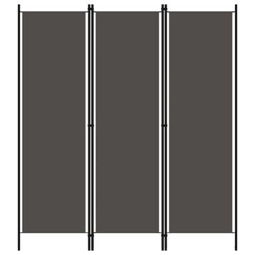 vidaXL Kamerscherm met 3 panelen 150x180 cm antraciet, Verzenden