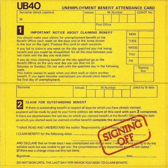 UB40 - Signing Off (CD) 0077778826125, CD & DVD, CD | Autres CD, Envoi