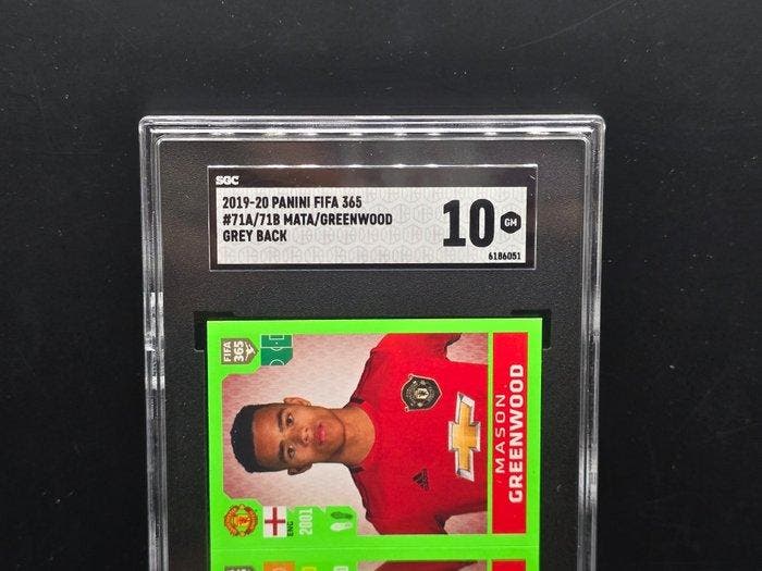 2019/20 Panini Fifa 365 Mata/ Greemwood - SGC 10 - 1 Graded, Collections, Autocollants