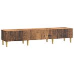 vidaXL TV Kast met lade Oud hout 147 x 34,5 x 30 cm Bewerkt, Verzenden, Nieuw