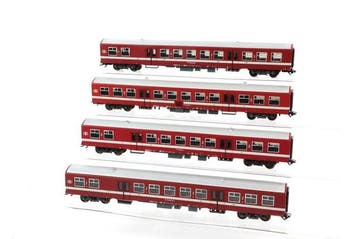 Lima H0 - Modeltrein personenwagen (4) - Vier M4 rijtuigen, Hobby & Loisirs créatifs, Trains miniatures | HO