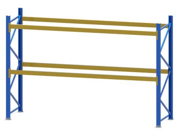Palletstelling - 2 staanders 2500x1100mm - Tot. lengte: 3m80, Ophalen of Verzenden