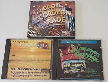 Verzameling van 3 Accordeon Verzamel CD's, Verzenden, Nieuw in verpakking
