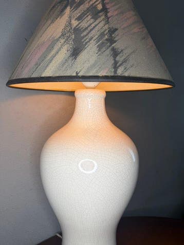 Tafellamp - Keramiek, stof - Chique high-end 67 cm!, Nieuw