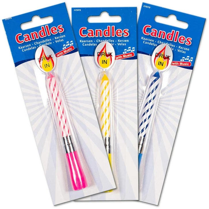 Muziek Kaars 12cm, Hobby en Vrije tijd, Feestartikelen, Nieuw, Verzenden