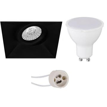LED Spot Set Pragmi Nivas Pro - Kantelbare 4W Inbouw Vierkan, Huis en Inrichting, Verzenden, Nieuw