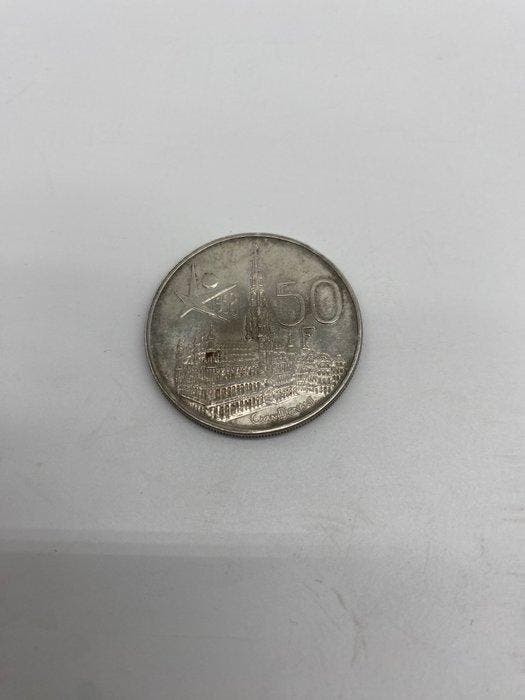 België. 1958-1960 Lot de 6 pièces 50 francs en argent, Postzegels en Munten, Munten | Nederland